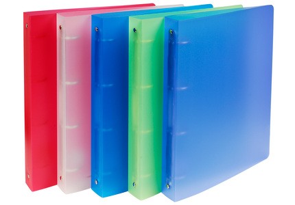 Classeur souple large Plastique dos 4 cm 4 anneaux Classeur souple incolore : Chez classeur 4 anneaux souple