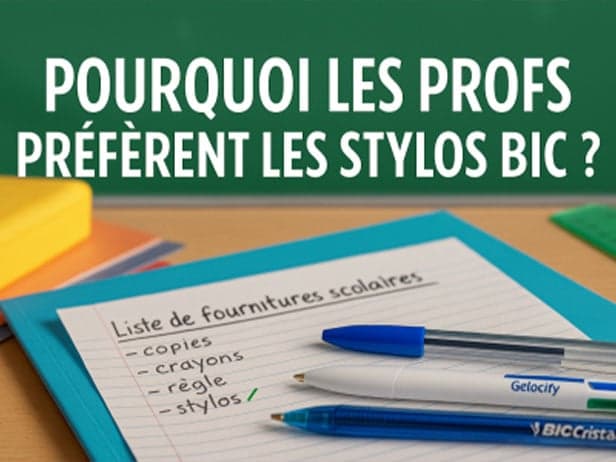 Pourquoi les profs préfèrent les stylos BIC à l’école ?