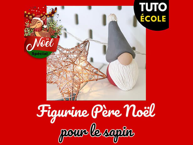 Tuto spécial Noël : Figurine Père Noël pour le sapin