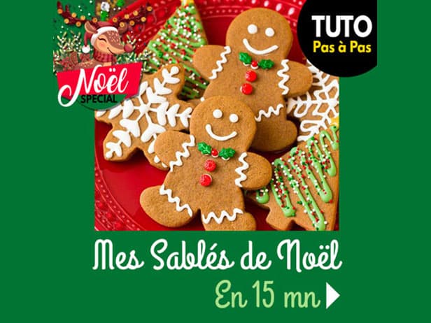 Tuto spécial Noël - De délicieux sablés de Noël en 15 mn