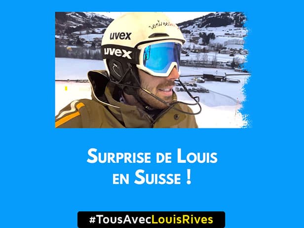 Surprise de Louis à Gstaad (Suisse)