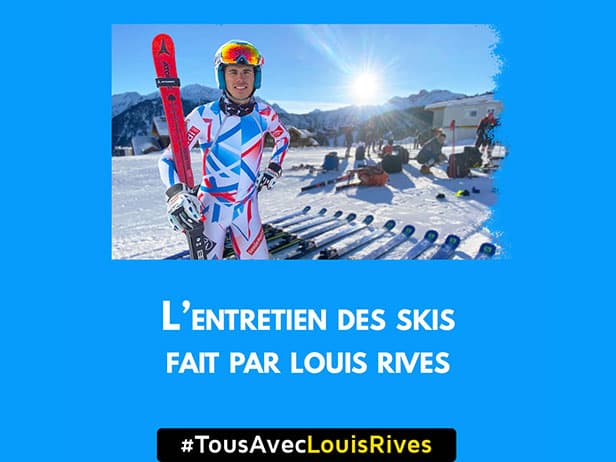 L'entretien des skis fait par Louis Rives