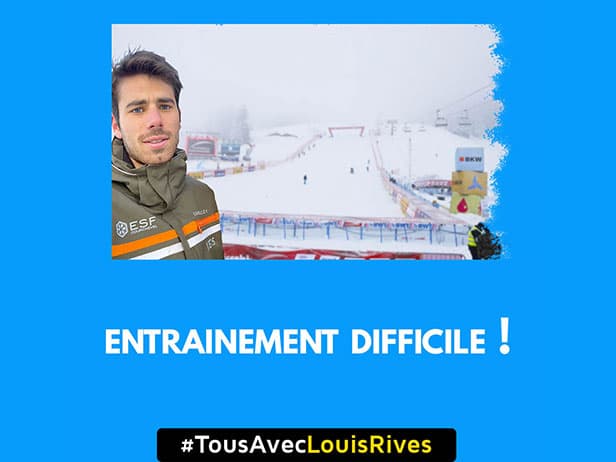 Un entrainement de ski difficile !