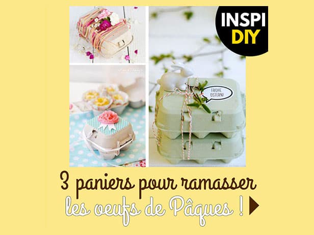 3 paniers pour ramasser les œufs de Pâques !
