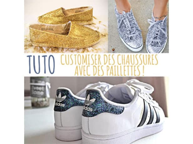 Tuto : customiser des chaussures avec des paillettes !