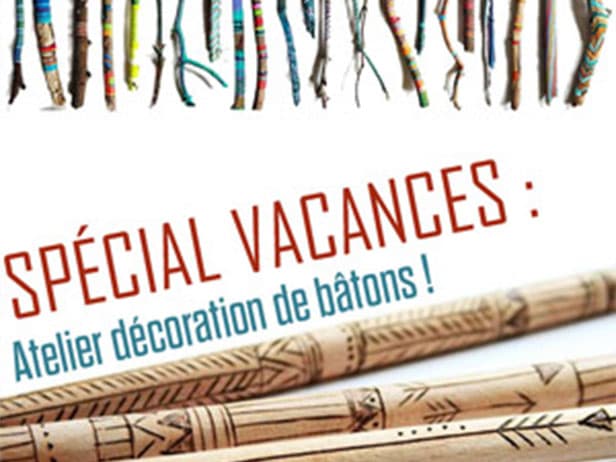 Vacances d'hiver : atelier décoration de bâtons