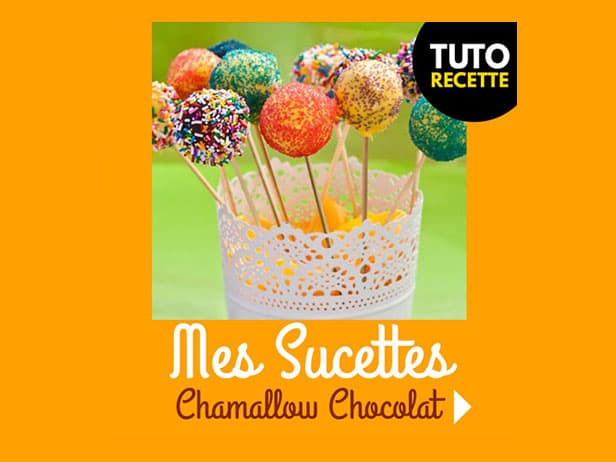 RECETTE : Les sucettes Chamallow - Chocolat - Mes super sucreries en 15mn !