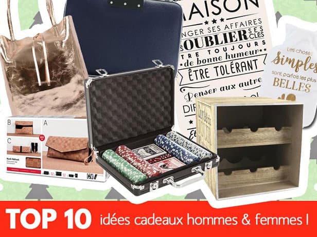 10 idées cadeaux hommes et femmes à offrir !