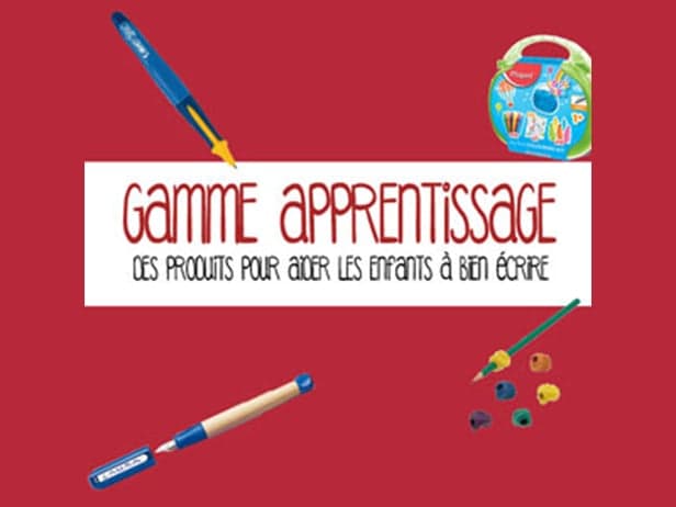 Gamme apprentissage : des produits pour aider les enfants à bien écrire