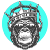 AO-10002bluecrownmonkey