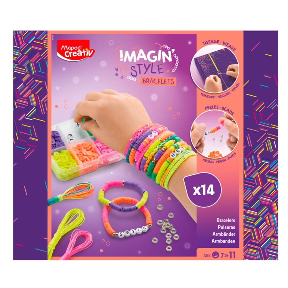 Creativ R MAPED CREATIV Imagin'style - 14 bracelets néon à créer : Chez ...