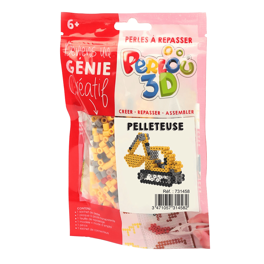 MolinoRC Perles à Repasser XL 10 Mm - Pack Recharge 1000 Pièces - 7 Couleurs Intenses - Dès 3 Ans