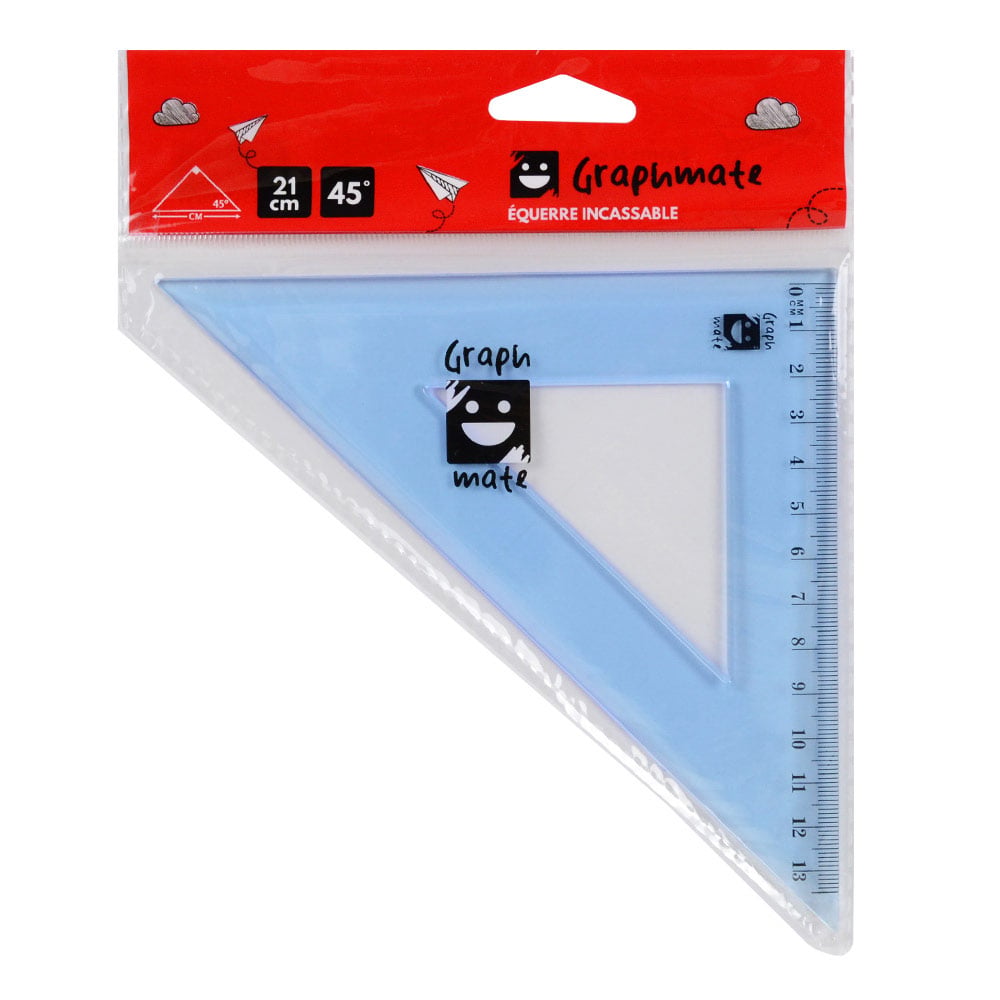 Equerre 21 cm 45 degrés Incassable : Chez Rentreediscount Fournitures ...