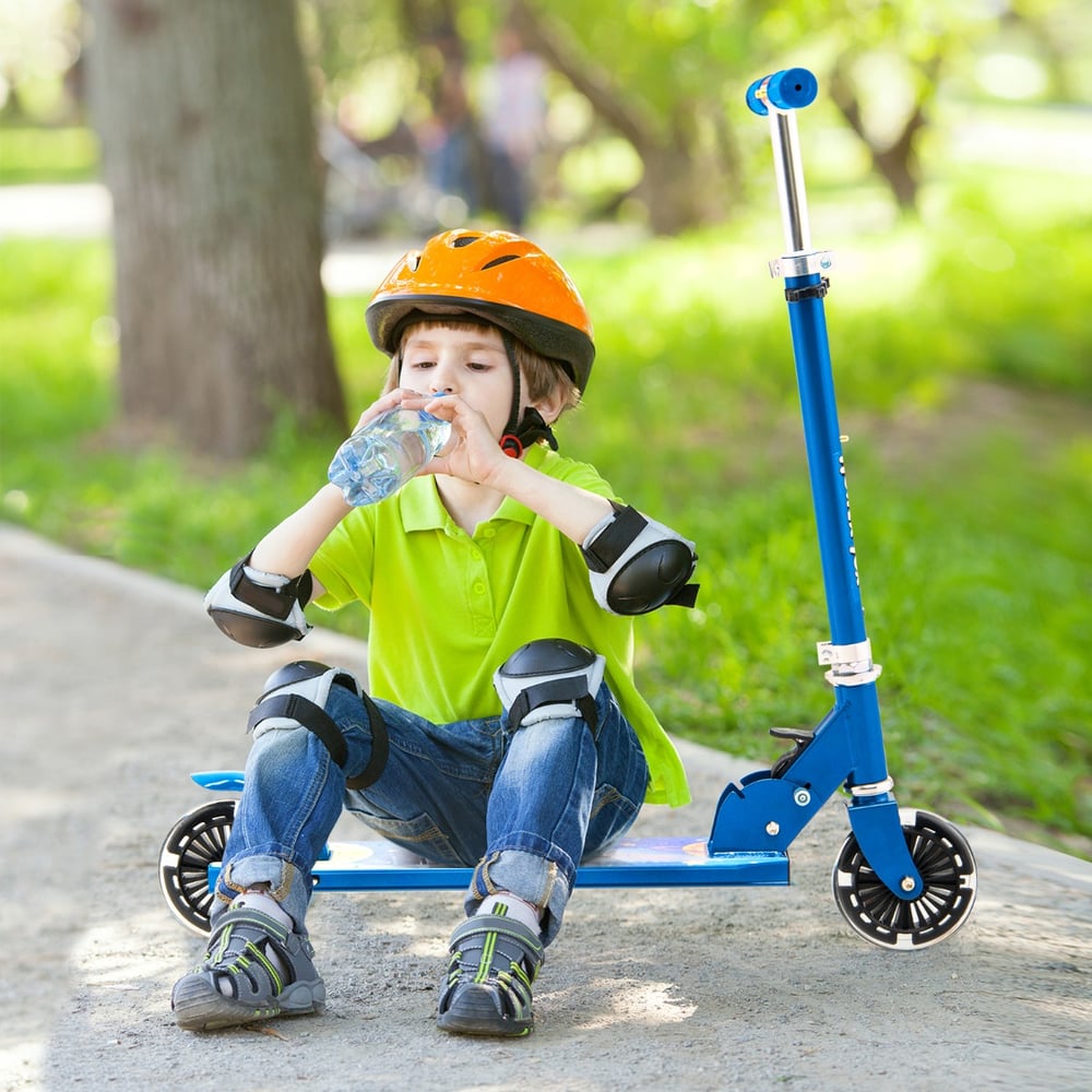 Batman Trottinette Pour Enfants – Pliable, 2 Roues Lumineuses, Réglable 74-80 Cm, Jusqu'à 50 Kg, Dès 5 Ans, EN71