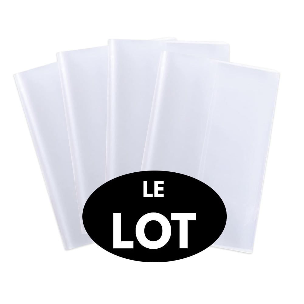Lot De 10 Protège-Cahiers A4+ – Housses Transparentes Ultra-Résistantes – 32 X 24 Cm – PP Recyclable – Sans Acide – Fabriqué Dans L’UE – Perfect Line