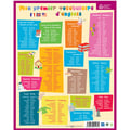 Fiche Mémo Monde Recto-Verso 20,5 X 26,5 Cm – Planisphère & Drapeaux Pays, Support Souple Pelliculé Résistant – Bouchut