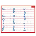BOUCHUT Lot de 3 Ardoises rigide effaçable à sec Minuscules Cursives 21 x 26,5 cm