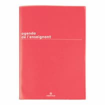OBE1861960ROUGE-Agenda-semainier-de-l-enseignant-OBERTHUR-Boreal-Rouge-2023-2024