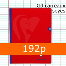 309341c-Cahier-Couverture-plastique-Rouge-CLAIREFONTAINE-24x32-192p