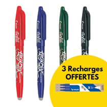 lot-de-4-stylos-roller-pilot-frixion-effacable-et-rechargeable-3-recharges-offertes