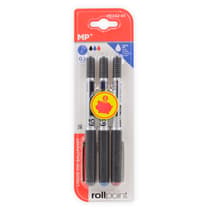 maipe24201-lot-de-3-stylos-roller-rollpoint-pointe-fine-05mm-bleu-noir-rouge
