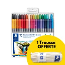 72-feutres-STAEDTLER-Design-Journey-double-pointe-large-fine-trousse-coton-recyclé-STAEDTLER-offerte
