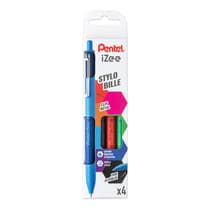 penbx4704basic-lot-de-4-stylos-bille-pentel-izee-basic-retractables-et-rechargeables-4