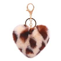 chaalbbma001leop38-porte-cles-cSur-pompon-fourrure-leopard