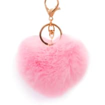chaalbbma001rose25-porte-cles-cSur-pompon-fourrure-rose