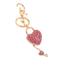 chaalbchy3729rose2-porte-cles-cSur-serrure-et-cle-rose