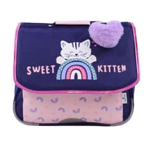 cartable-oberthur-chaton-sweet-kitten-35cm-1-compartiment--porte-cles-cSur-pompon-fourrure-parme