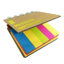 Carnet-de-notes-repositionnables-à-spirales-CRÉATRICE-DE-GÉNIE-pense-bête-pas-bête-vert