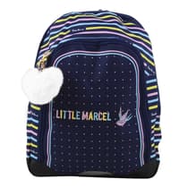 sac-a-dos-2-compartiment-little-marcel-coeur-pompon-blanc