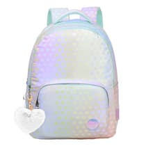 sac-a-dos-marshmallow-2-compartiments-porte-clés-pompon-coeur-blanc
