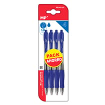 maipe14001-lot-de-4-stylos-bille-retractables-pointe-moyenne-1-mm-encre-bleue