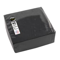 exasv623821i -40-serviettes-micro-gaufrees-ouate-2-plis-noir-1
