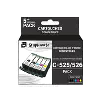 ronnb55880c525526set-compatibles-canon-pgi525-et-cli526-pack-de-5-cartouches-noires-et-couleurs