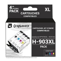 lamn903xl3hz51ae-pack-4-cartouches-hp-n°903xl-jet-d-encre-noir-et-couleurs-graphmate-compatibles