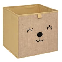 jja174305-boite-de-rangement-pliable-pour-enfant-jute-ourson-29-29cm-2