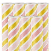 cla202054crayure-lot-de-7-rouleaux-papier-cadeau-5m-excellia-rayures-roses-et-dorees-1