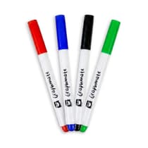 Set de 4 feutres effacables GRAPHMATE pour ardoise blanche pointe fine gamme ENDURANCE - éventail