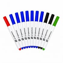 Set de 12 feutres GRAPHMATE pour ardoise blanche pointe moyenne - éventail