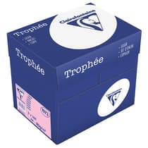 Carton 5 ramettes - Clairefontaine Trophée Rose 80g