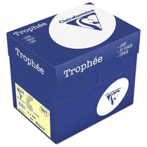 Carton 5 ramettes - Clairefontaine Trophée Jaune 80g