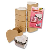 3324-Lot-de-10-Boîtes-en-carton-coeur