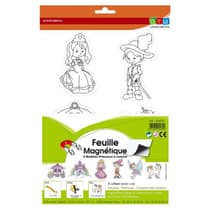 DTM622070-Feuille-magnétique-à-décorer-DTM-thème-princesses-format-A4