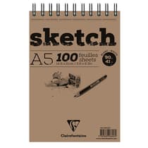 96606C-Sketch-book-CLAIREFONTAINE-A5-100-feuilles-blanches-90g