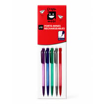 10-porte-mines-0,7-mm-GRAPHMATE-coloris-assortis