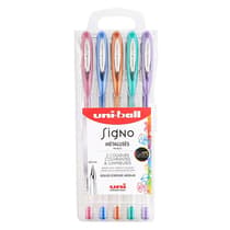 5-stylos-roller-gel-metalises-uniball-signo-pointe-moyenne-UM120NM-5