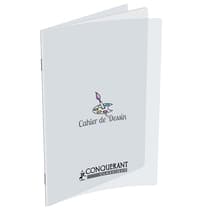 cah06-0036-cahier-de-dessin-conquerant- polypro-incolore-17x22-32p